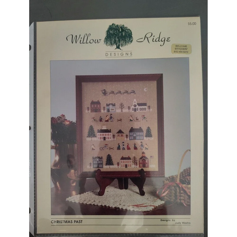 Vintage Willow Ridge Designs CHRISTMAS PAST Cross Stitch Pattern Judy Westra OOP